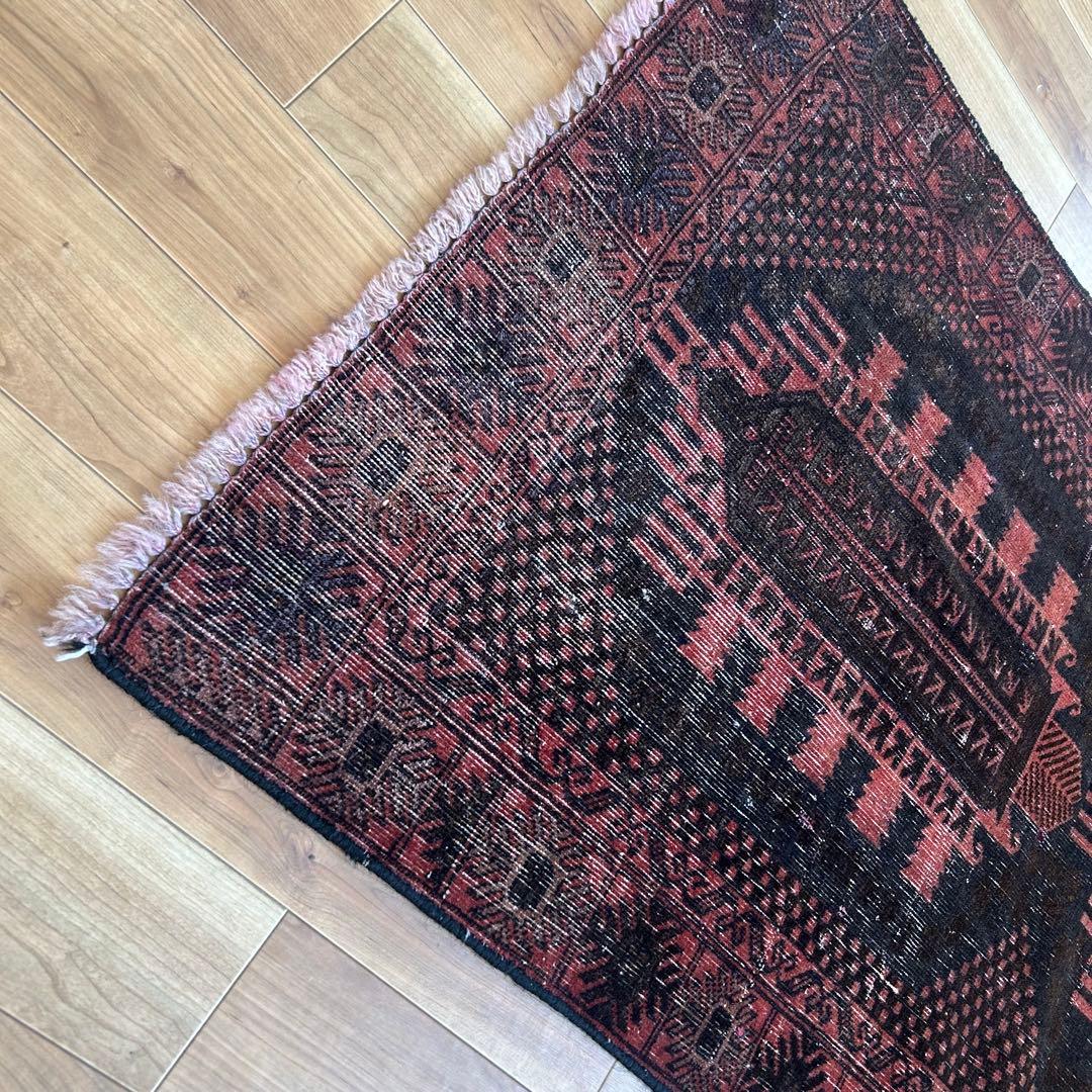 【1980's vintage】 バルーチ族 ビンテージラグ