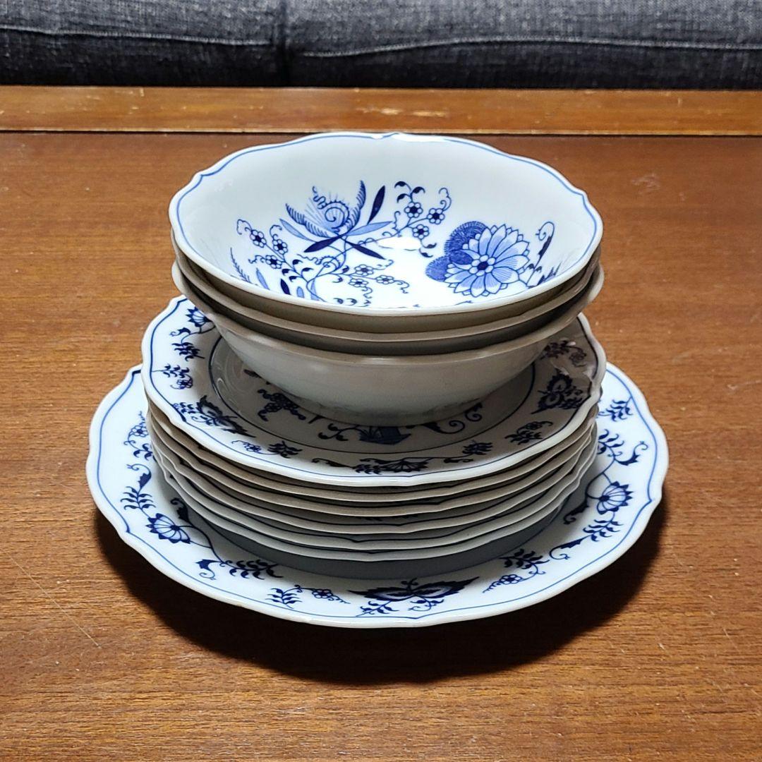 Blue Danube ブルーダニューブ ケーキ皿 中皿サラダボウル10点セット