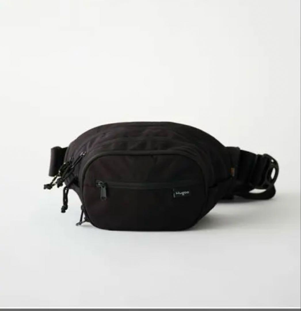 Hugoo ブラック 抱っこひも CORDURA ヒップシート