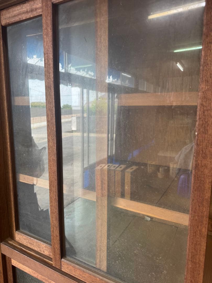 昭和レトロ 二段商品棚 ショーケース 引き取り限定