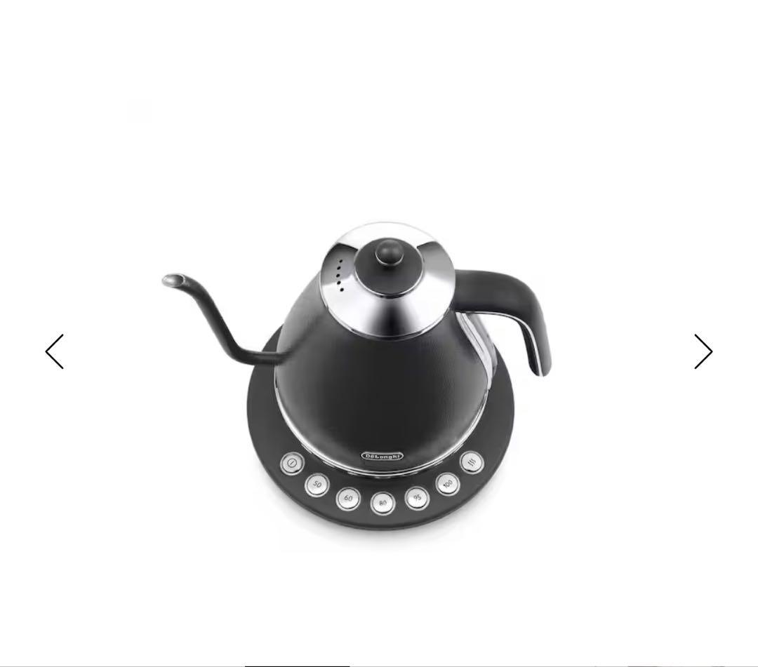 【新品】 De'Longhiカフェケトル icona KBOE1220J-GY
