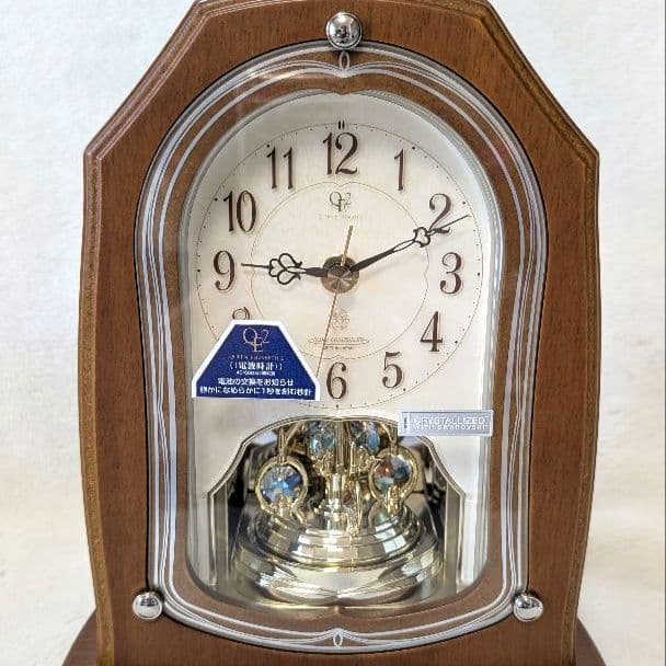 【新品動作確認済み】QUEEN ELIZABETH 2 リズム時計 置き時計