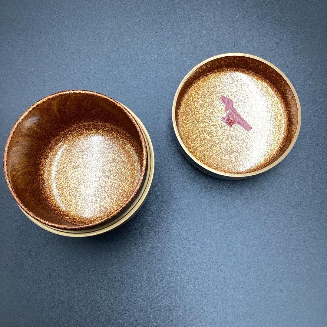 大棗内梨地　花扇蒔絵　鵬雲斉書付　吉田華正作 二重箱入