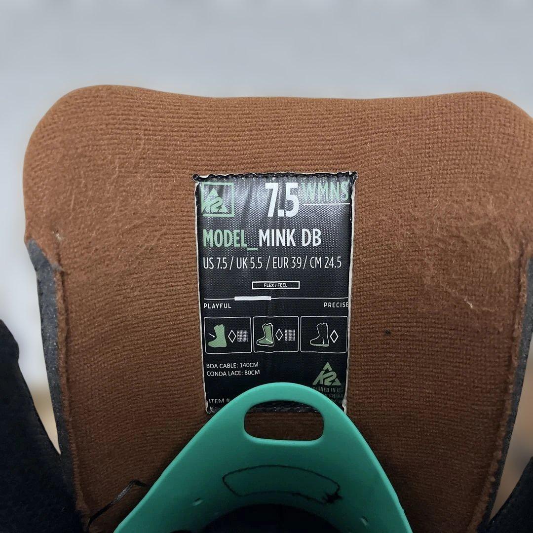 K2 女性用スノーボードブーツ ブラウン24.5cm