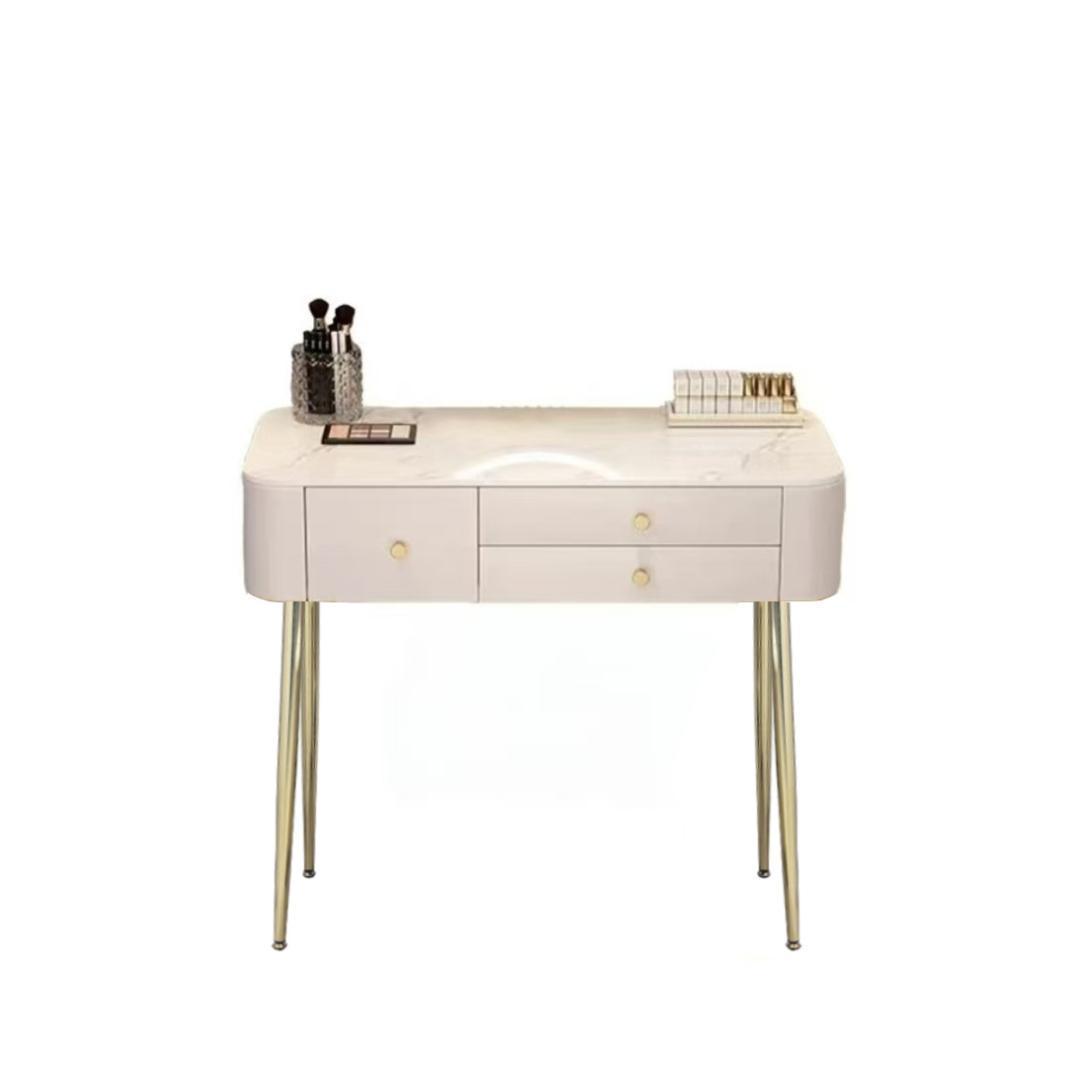 ホワイトモダンドレッサー デスクのみ訳あり品　写真をご確認204-100-02