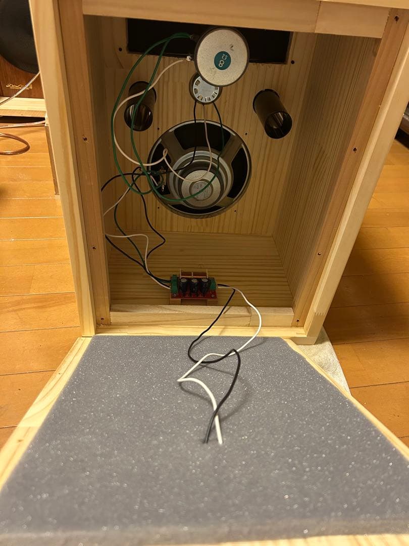 自作スピーカー ホーンツイーター2WAYバスレフ型
