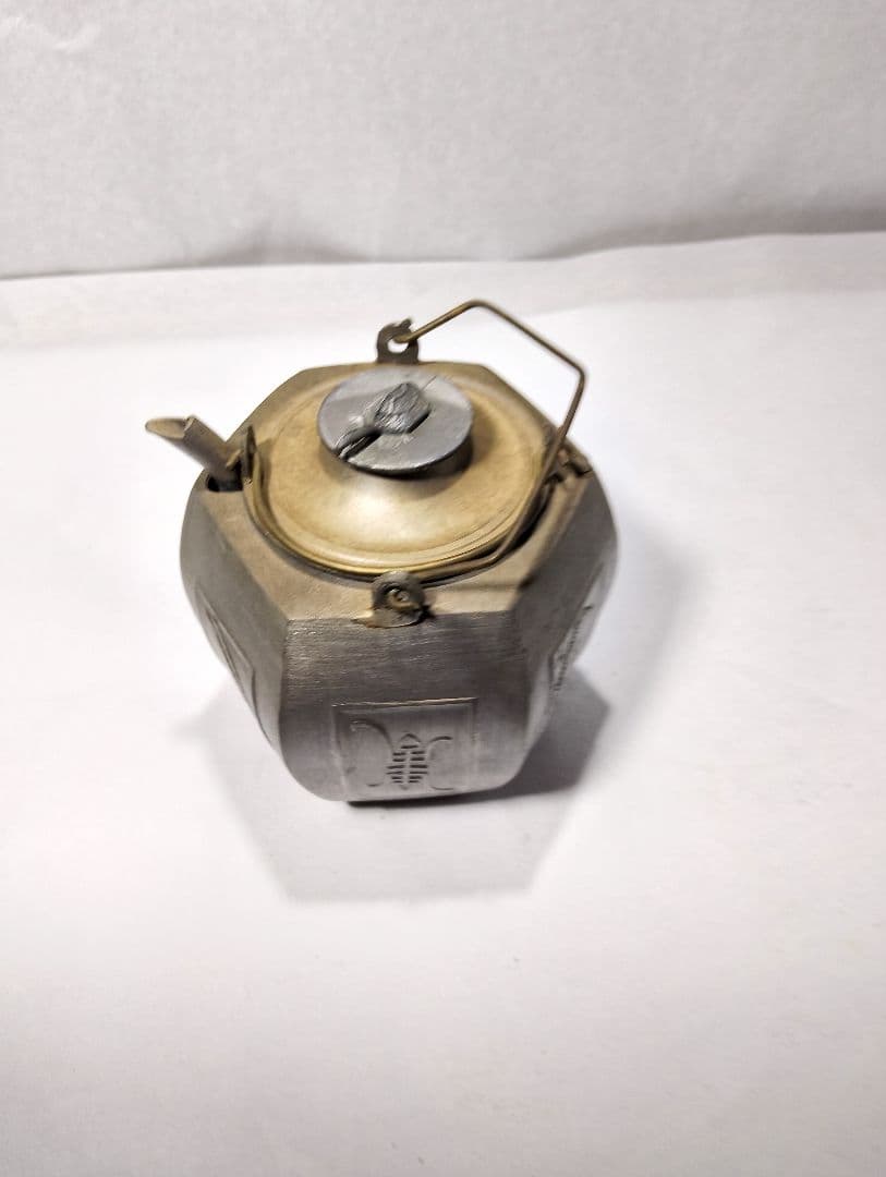 六角形金属製急須