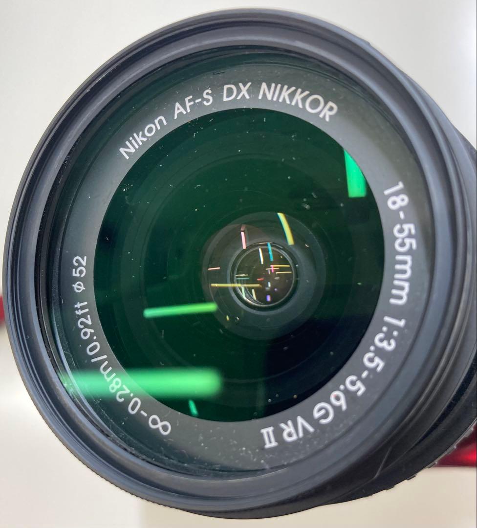 【Nikon】ニコン D3300 ダブルズームキット 赤 デジタル一眼レフカメラ