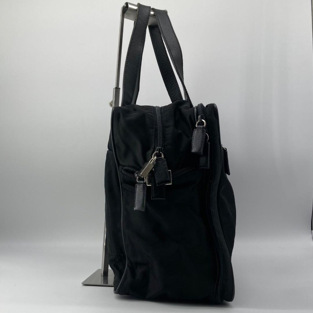 良品✨プラダ 三角ロゴ ブリーフケース ビジネスバッグ ナイロン 黒 ブラック