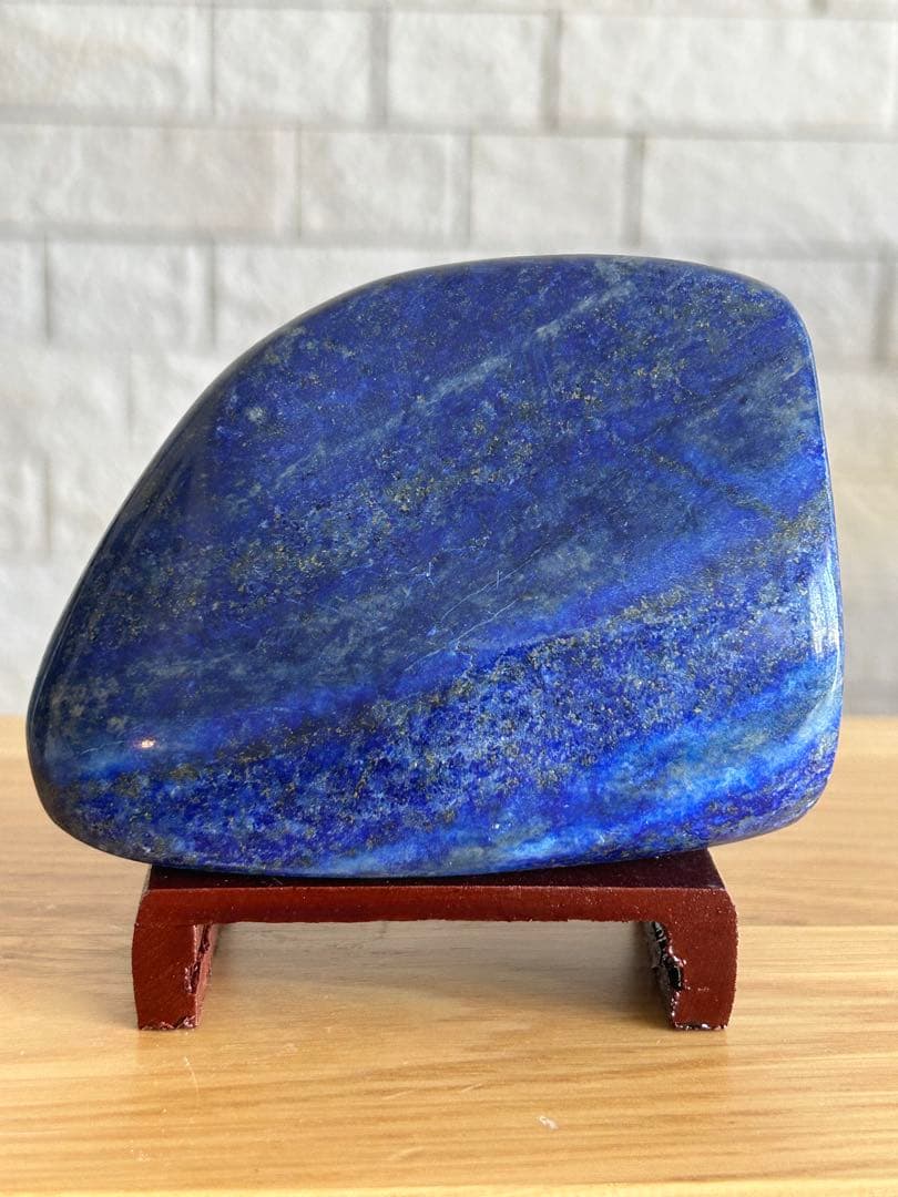 ラピスラズリ　磨き石　原石　491g