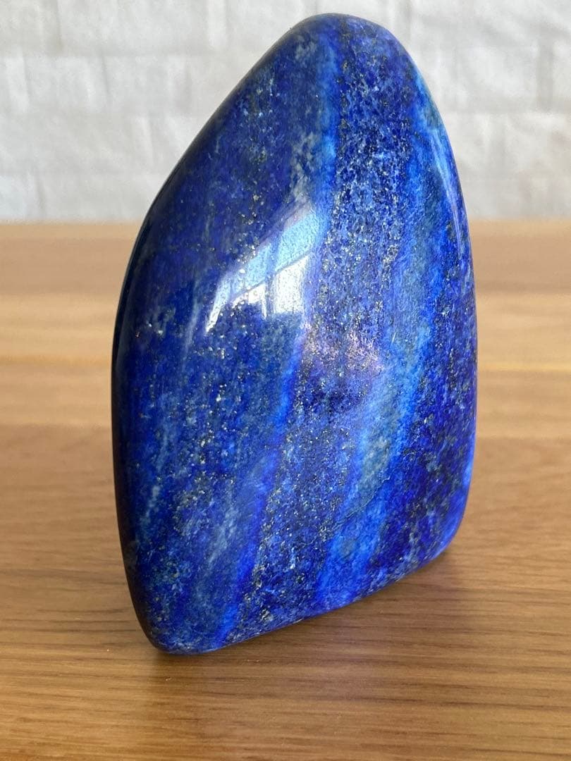 ラピスラズリ　磨き石　原石　491g