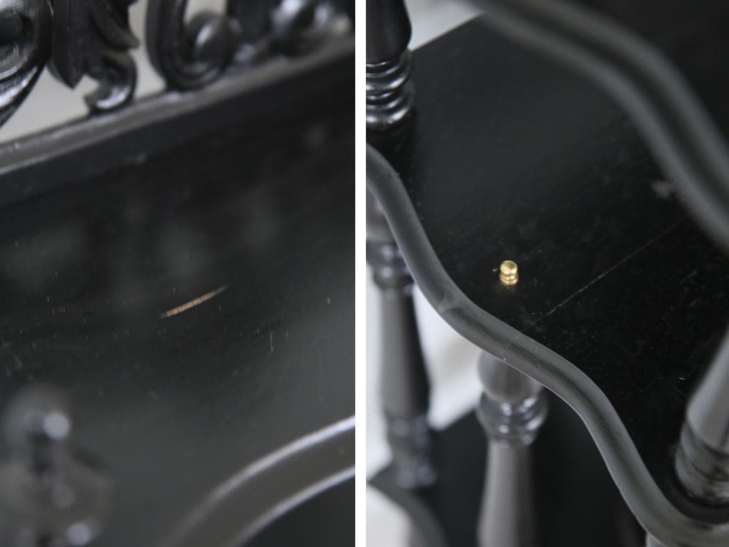 フランスアンティークナポレオン3世様式シェルフ/キャビネット飾り棚(91-235