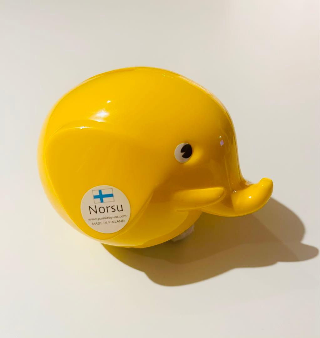 【廃盤】Norus エレファントバンク　貯金箱　4体セット