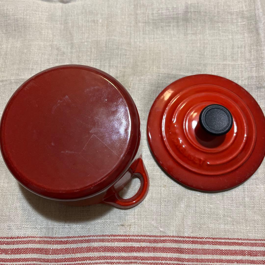 LE CREUSET レア物　新品　ル・クルーゼ　ミニ・ココット　鋳鉄　10cm