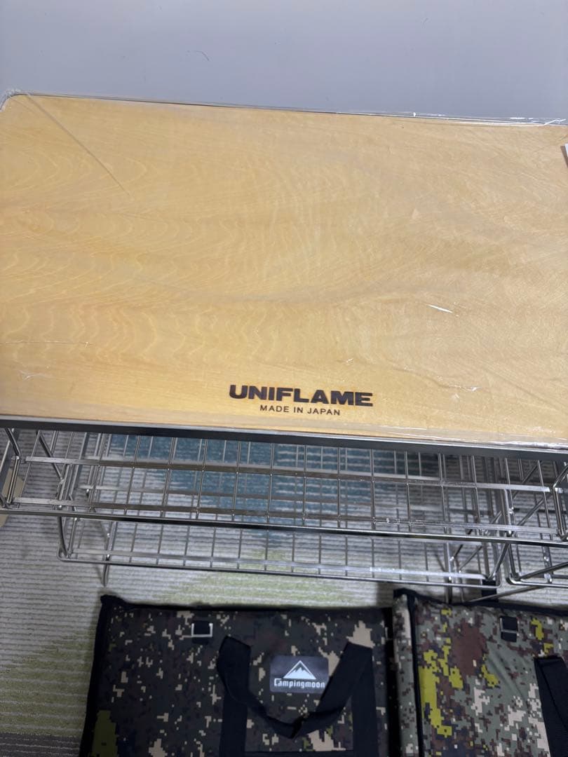 フィールドラック　ステンレス　天板　収納バッグ　キャンピングムーン　ユニフレーム