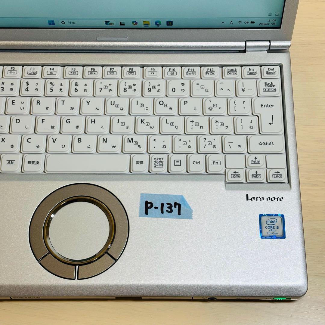 レッツノート PC Windows11 SSD DVD オフィス付き P-137