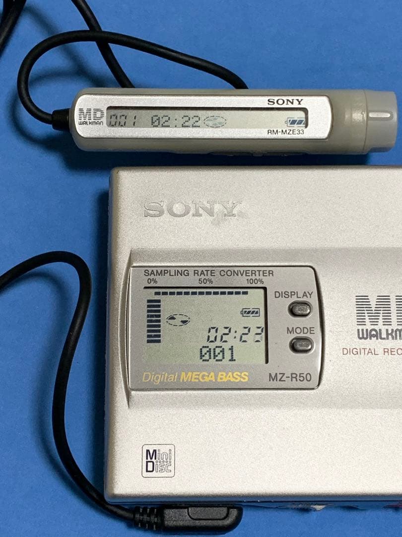 Sony MZ-R50 ポータブルMDプレーヤー 動作美品