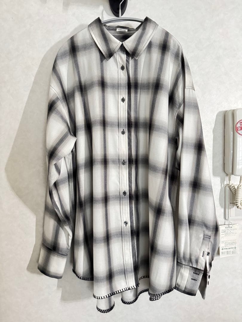 CREDONA オーバーサイズチェックシャツ