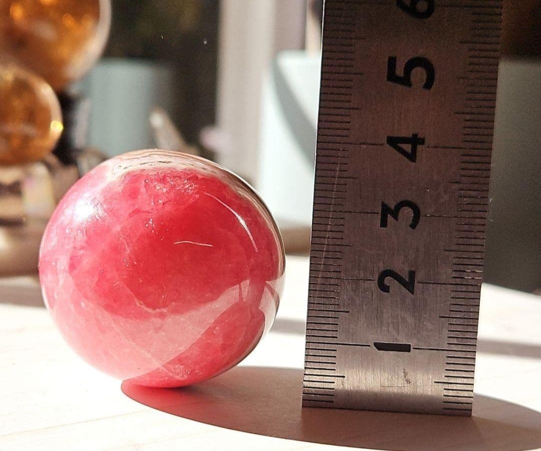 ◎高発色　奇跡のハート模様　インカローズ　スフィア　ロードクロサイト