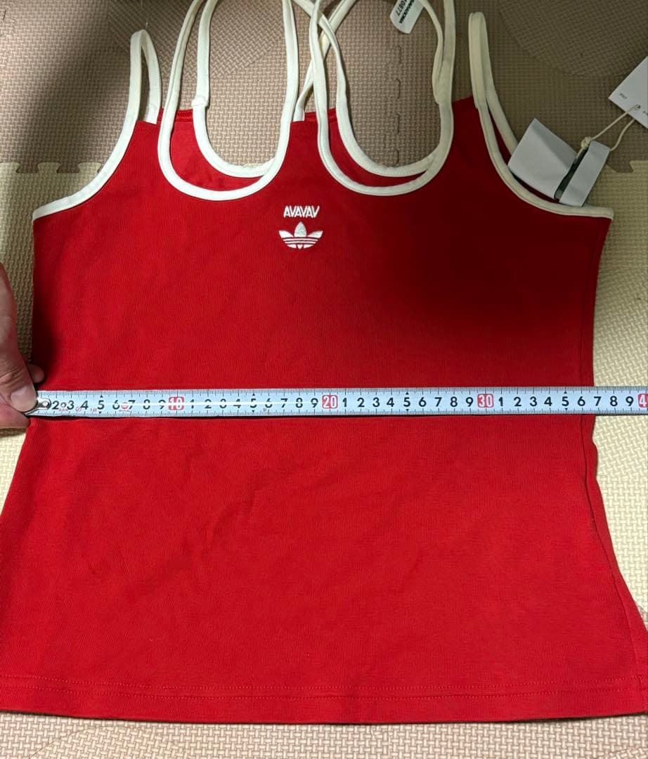 avavav adidas コラボ　クロストップ　赤　キャミソール