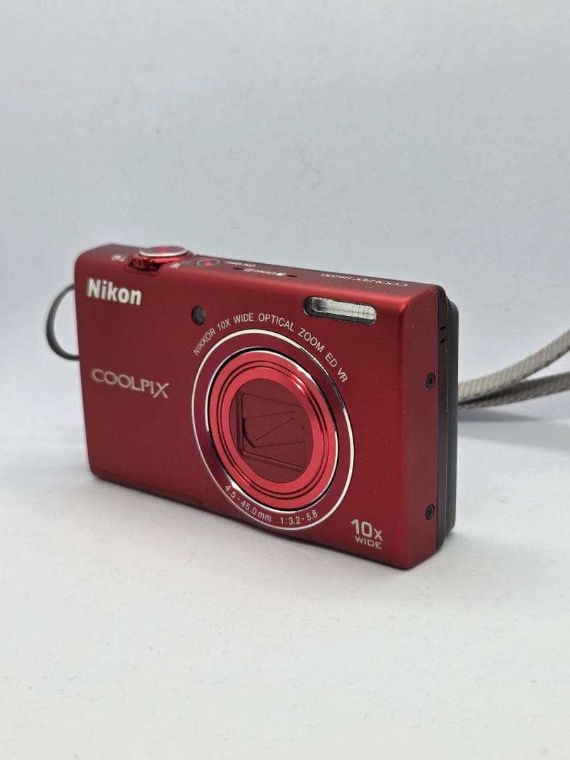 【美品】【スマホ転送OK】ニコン Nikon COOLPIX S6200 レッド