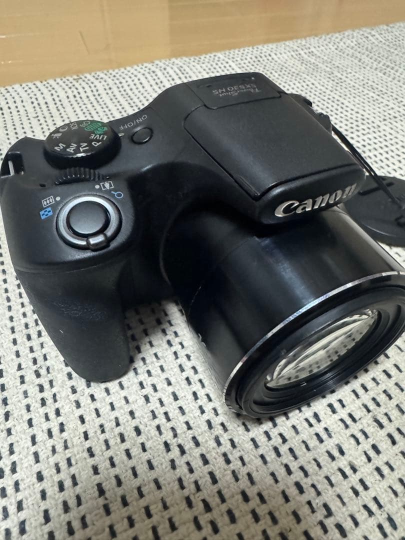 Canon コンパクトデジタルカメラ ブラック レンズキャップ付き