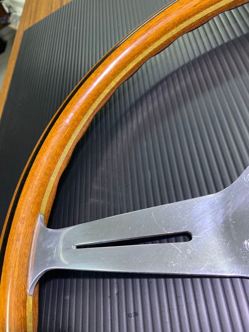 【当時物】NARDI ステアリング クラッシックウッド &ポリッシュ 37Φ