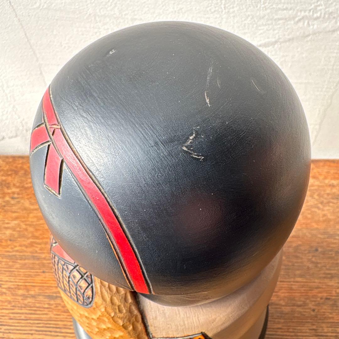 創作こけし 作家 小林伊之助 工人 『炉火』　在銘