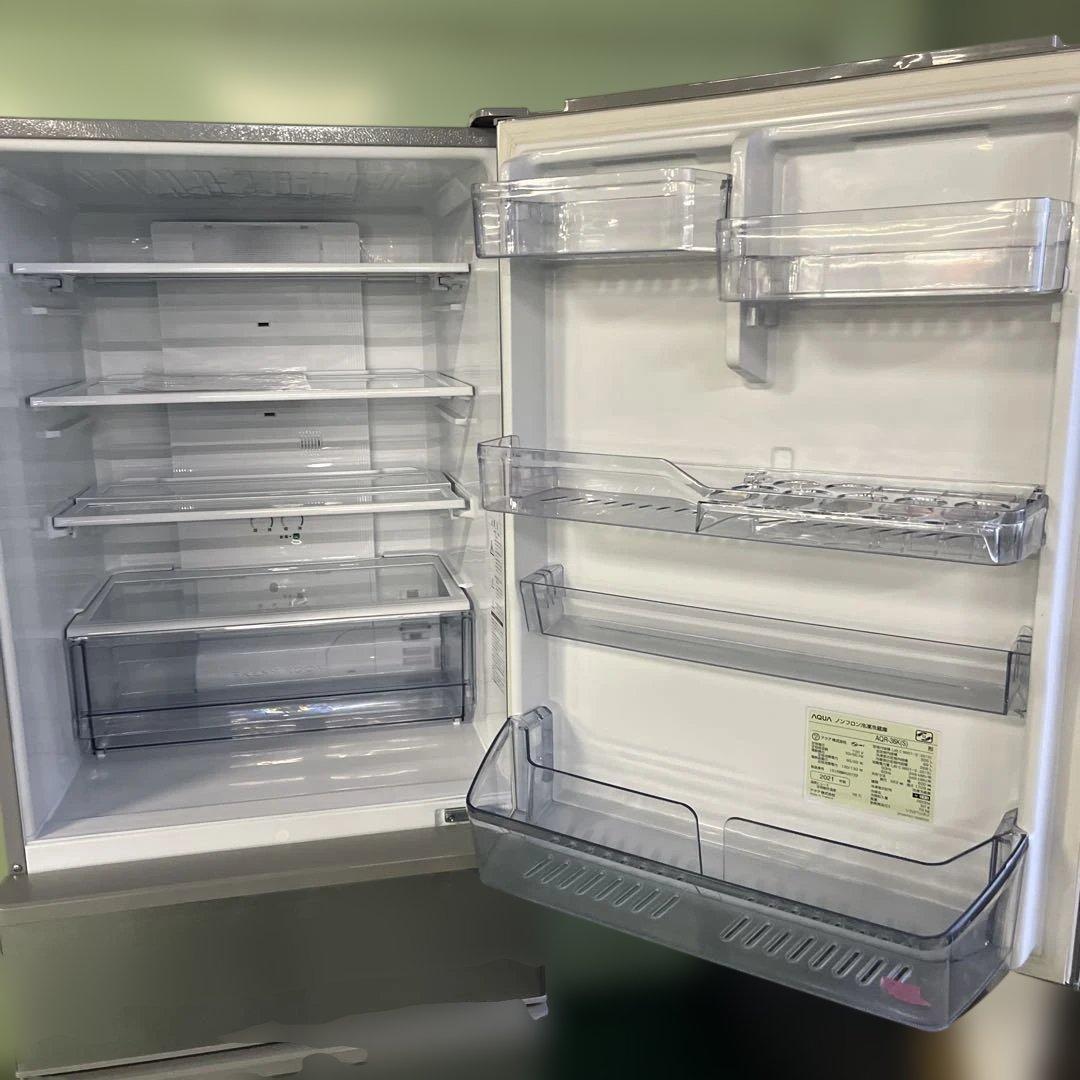 AQUA アクア AQR-36K 2021年製 355L 冷蔵庫