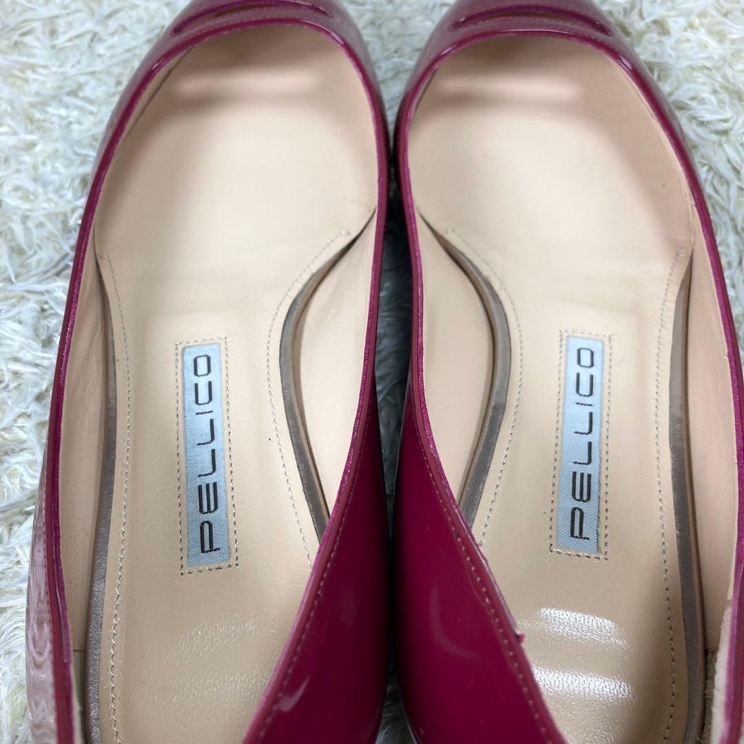 『未使用級』PELLICO ペリーコ アネッリ フラットパンプス エナメル　37