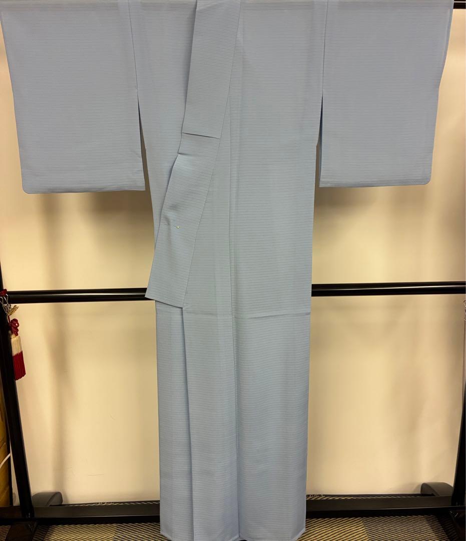 洗える絽の色無地　紋入り　夏着物