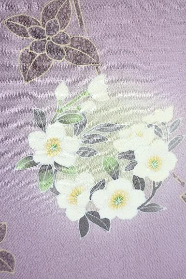 ★専用★未使用品 色留袖 紅藤 縮緬地 枝花 菊 身丈158cm フォーマル