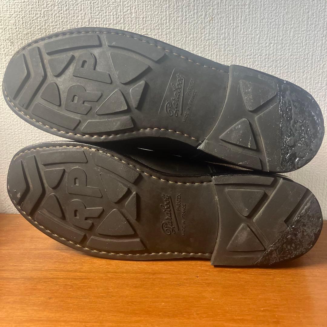 パラブーツ PARABOOT シャンボード 革靴　ネイビー　レザーシューズ