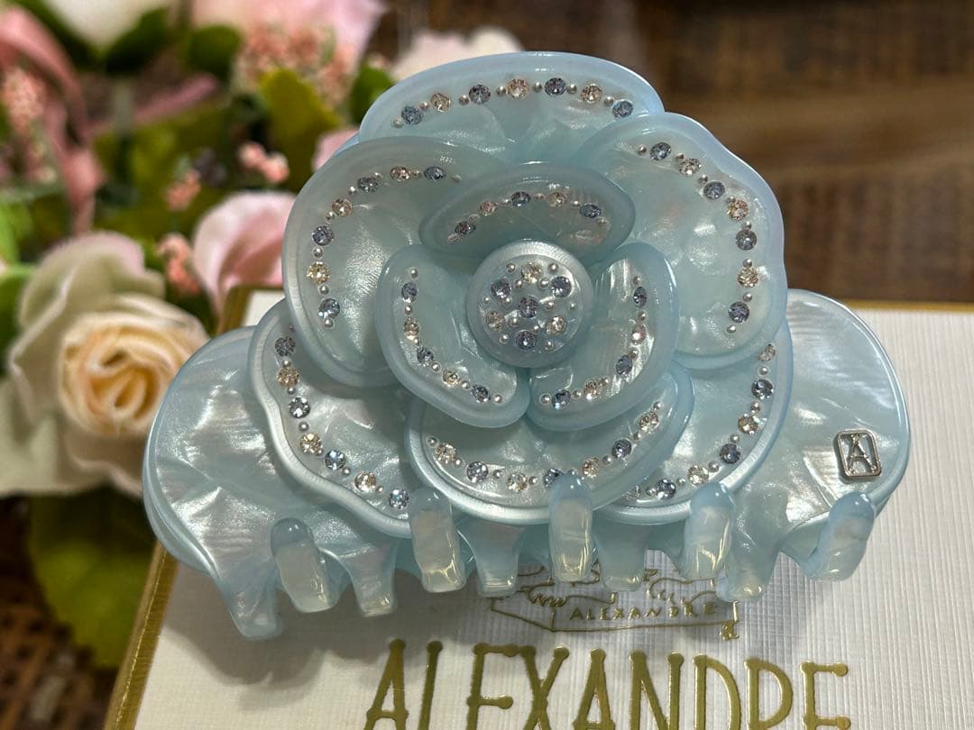 ☆アレクサンドル ドゥ パリ☆キラキラお花クリップ☆☆