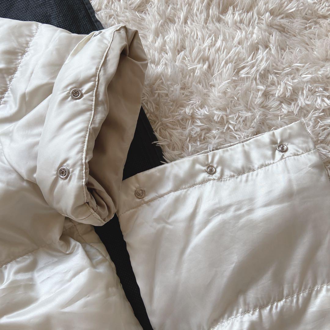 3way ランバンSPORT ダウンジャケット　袖着脱　フード付き　アイボリー