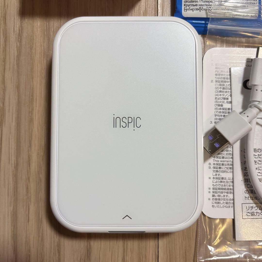 あ*様 inspic 本体PV-223-WH＋フォトペーパー85枚＋丸型ペーパー