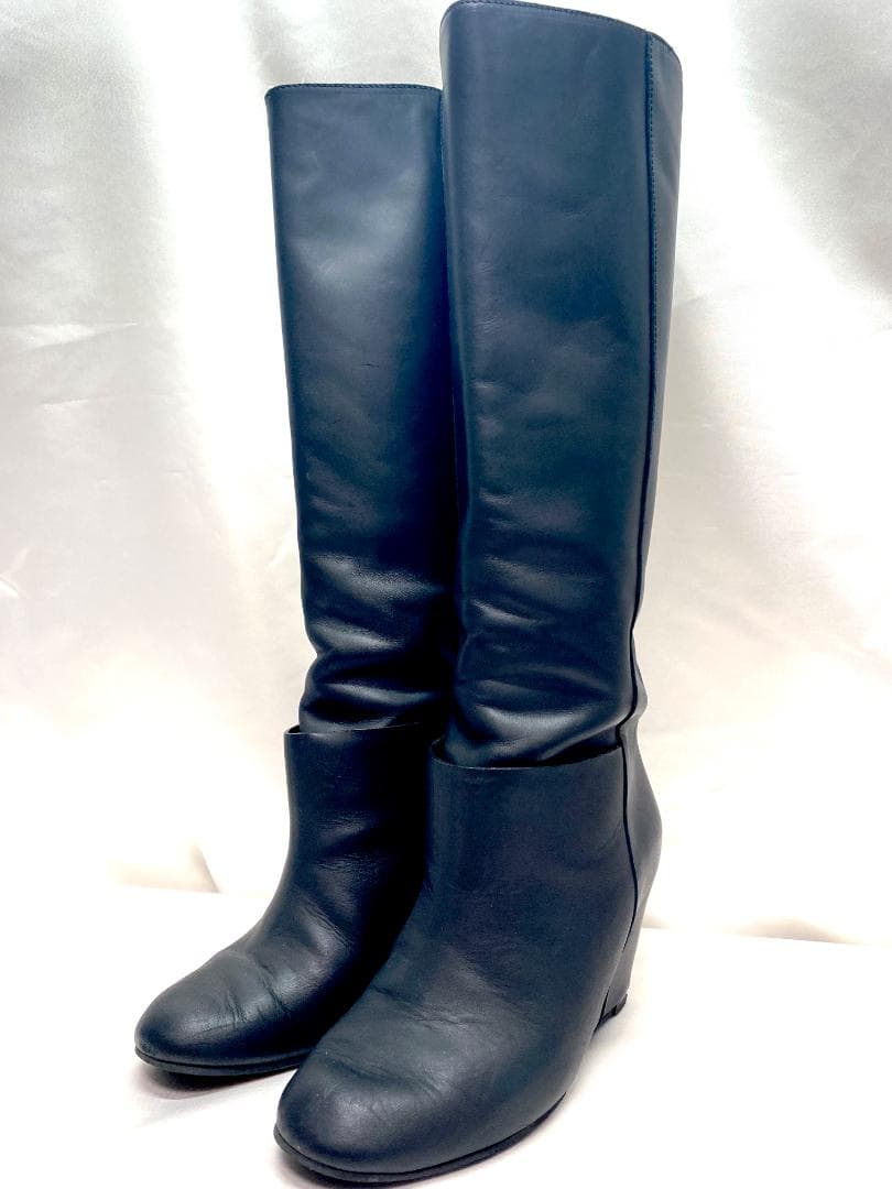 エムエムシックス メゾン マルジェラ ロングブーツ MM6 ブラック 37