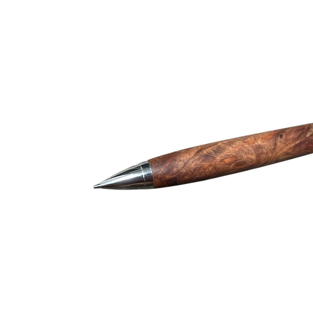 シャーペン木軸 花梨紅白
