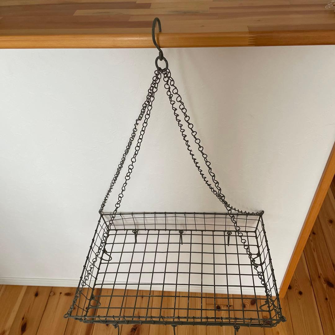 アイアン　ハンギング　かご　吊り下げ