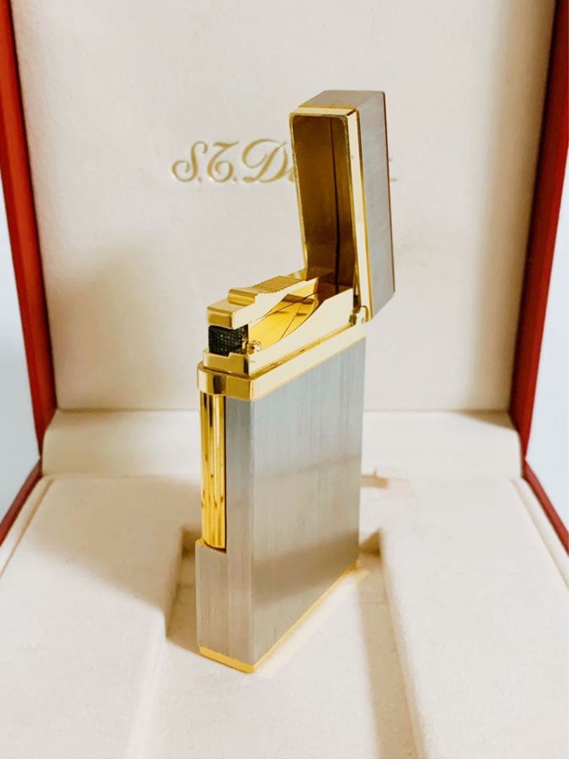 S.T.Dupont デュポン ガスライター ライン2 ヘアライン 16841