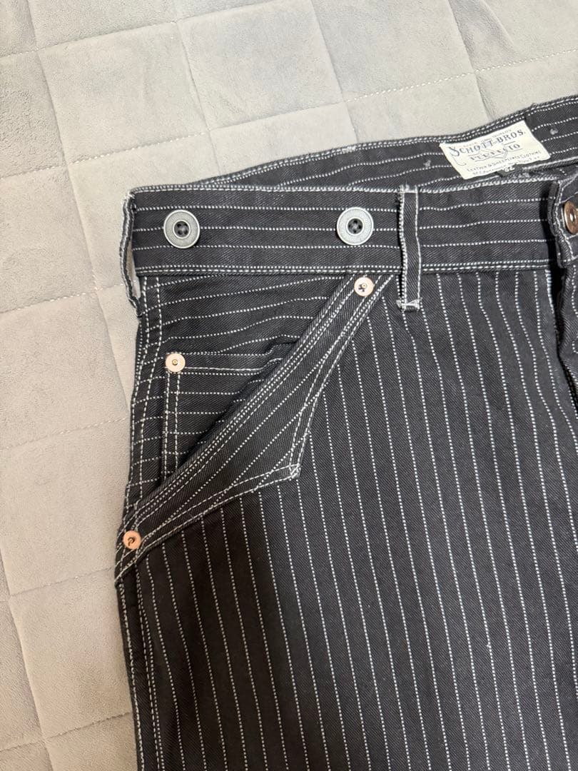schott ヒッコリーデニム　ウエスト32