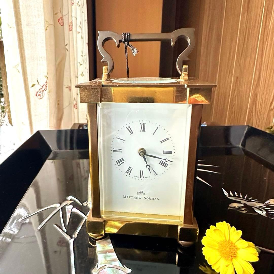 春特別価格‼️宝石王愛蔵マシューノーマン　キャリッジクロック　スイス製