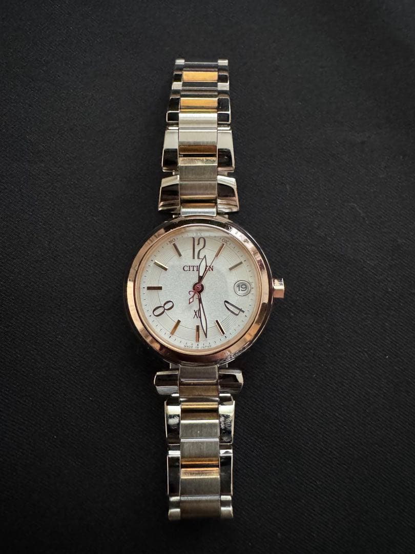 CITIZEN Xcクロスシー腕時計 シルバー/ローズゴールドエコドライブ