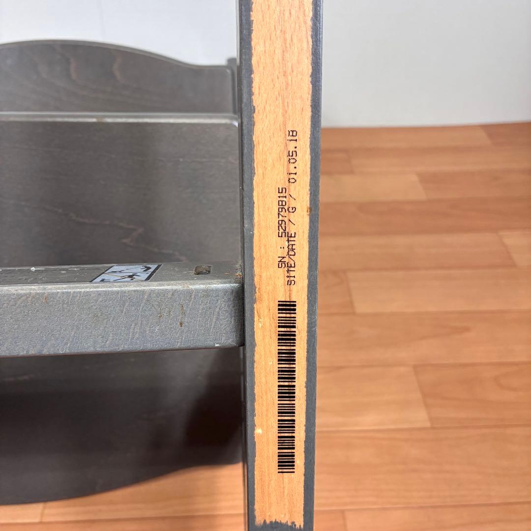 【美品】STOKKE トリップトラップ ヘイジーグレー ベビーセット付 S/N5