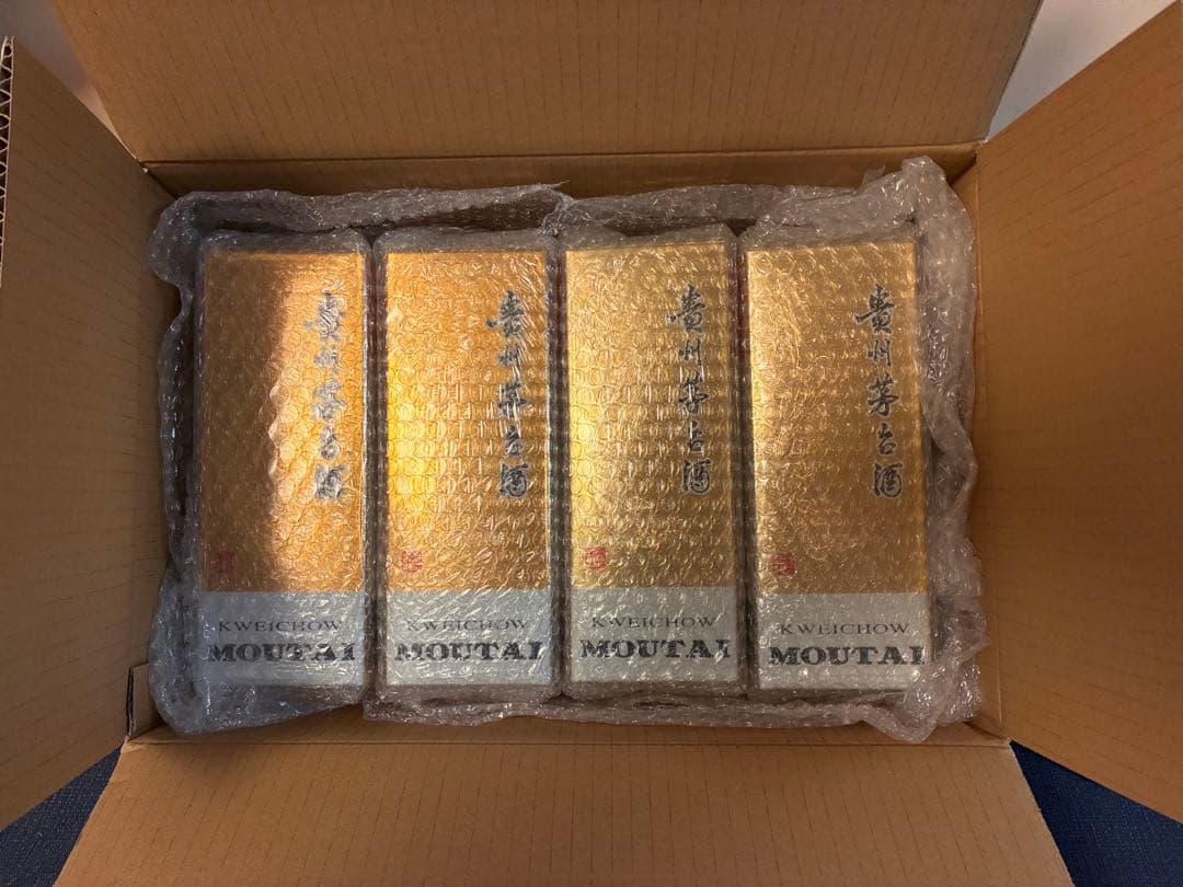 【未開栓】貴州茅台酒 マオタイ酒 天女ラベル 53% 4本組み2020〜2023