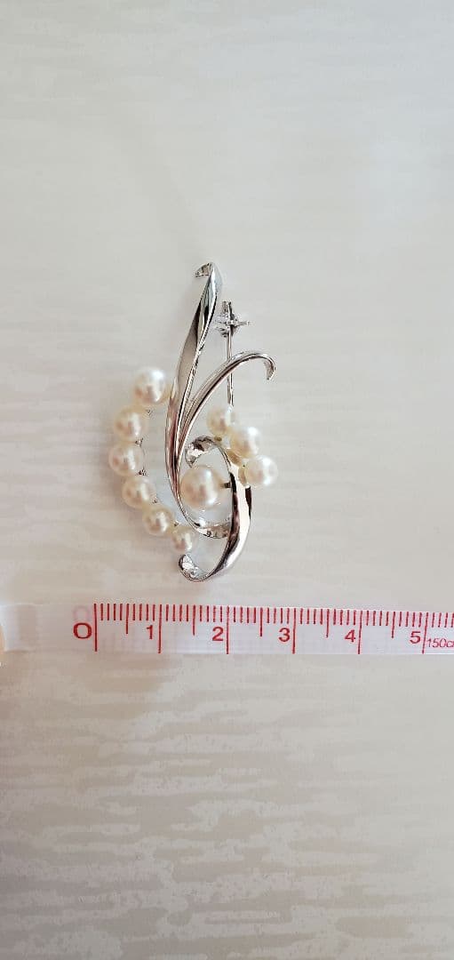MIKIMOTO ミキモト　真珠　パール　ブローチ 10珠