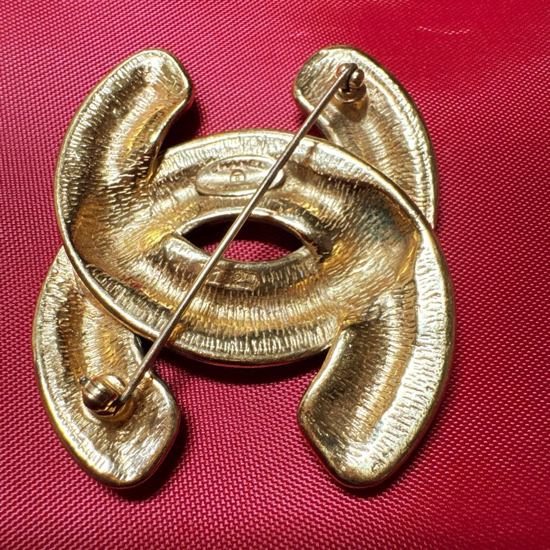 n*a様 2903★CHANEL ブローチ　1152 マトラッセ　ココマーク　ゴ