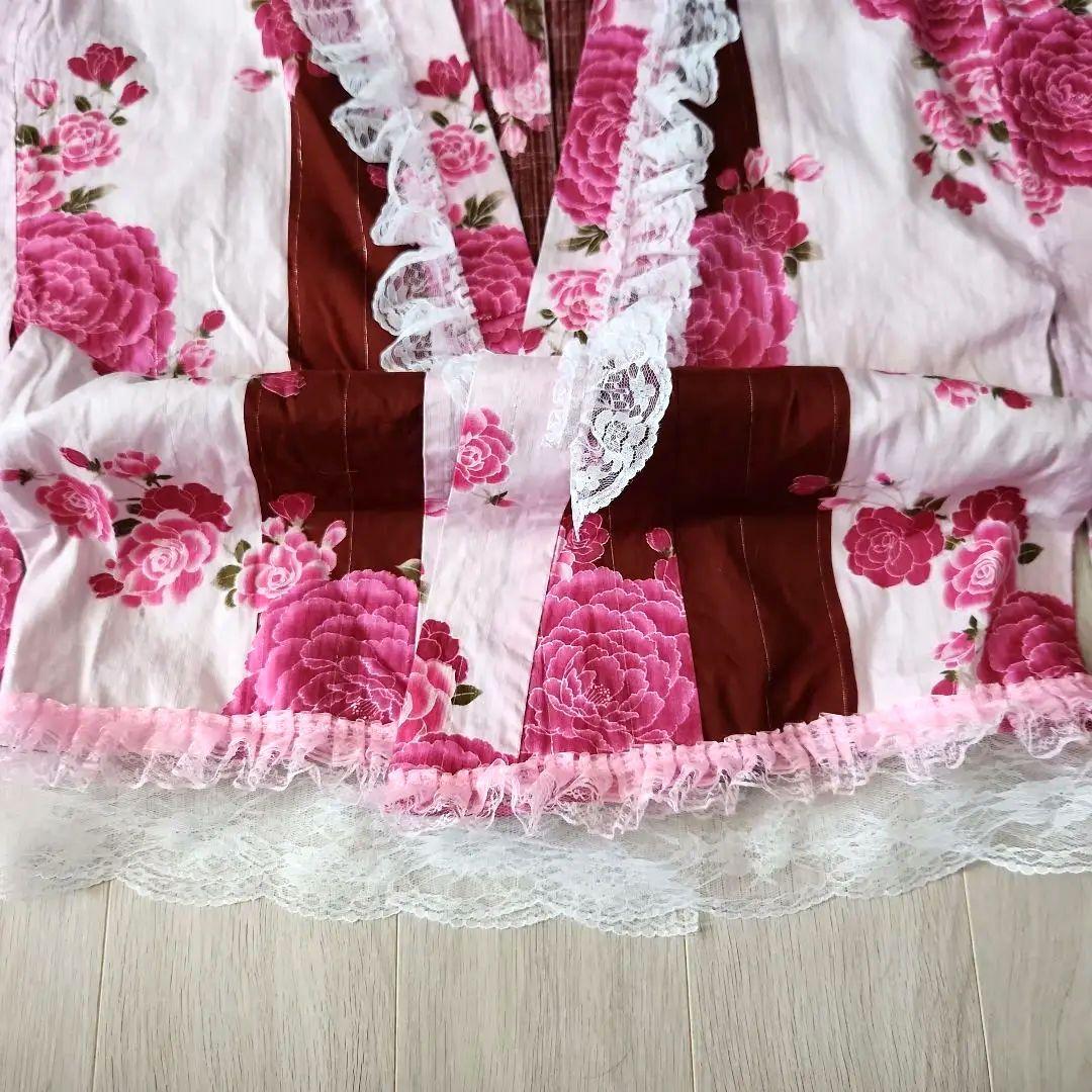 浴衣ドレス♡姫ギャル♡量産型♡ふわ甘♡ゆめかわ♡地雷(黒レースに変更可能)