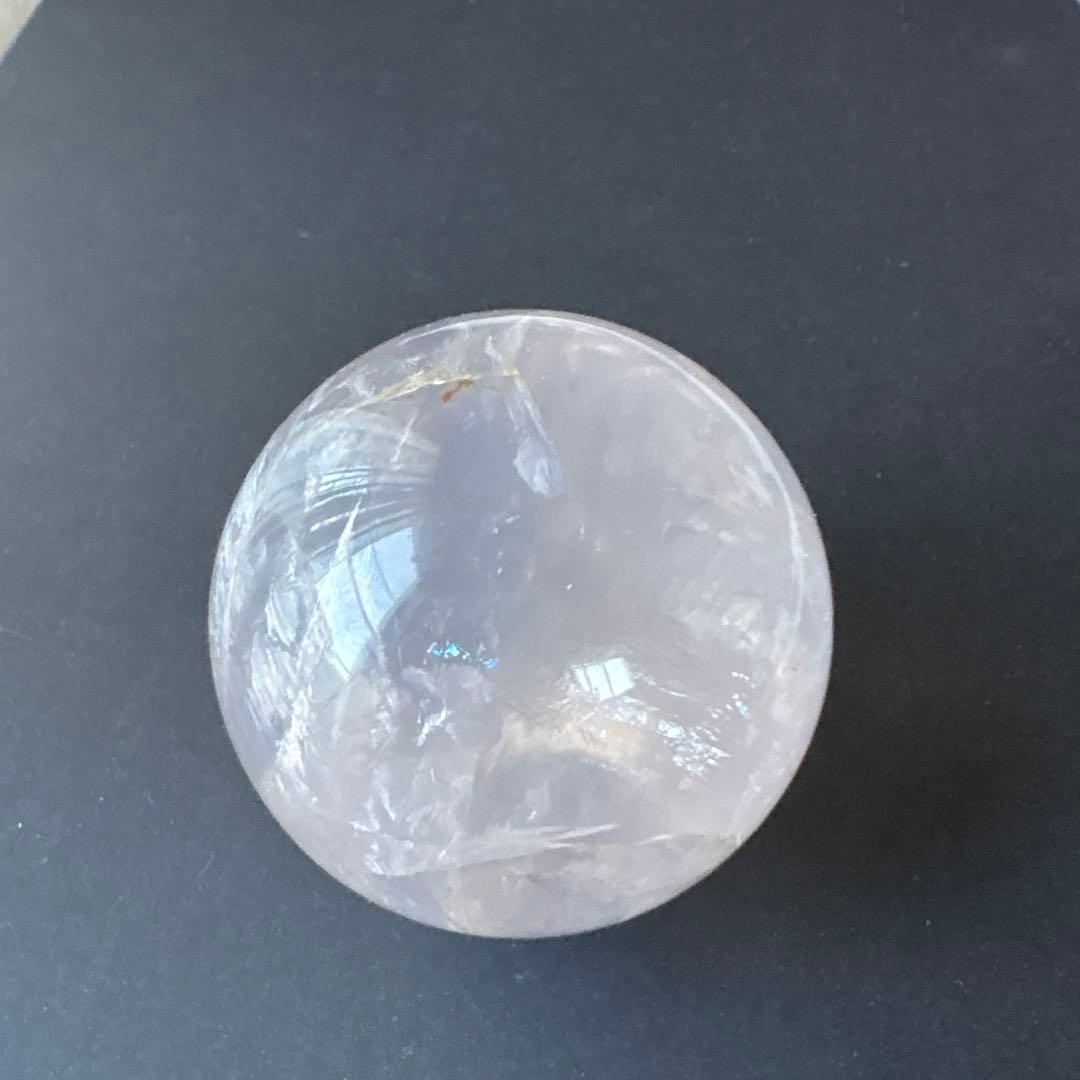 モザンビーク産　透明感！スターローズクォーツスフィア　約68.5ミリ大玉