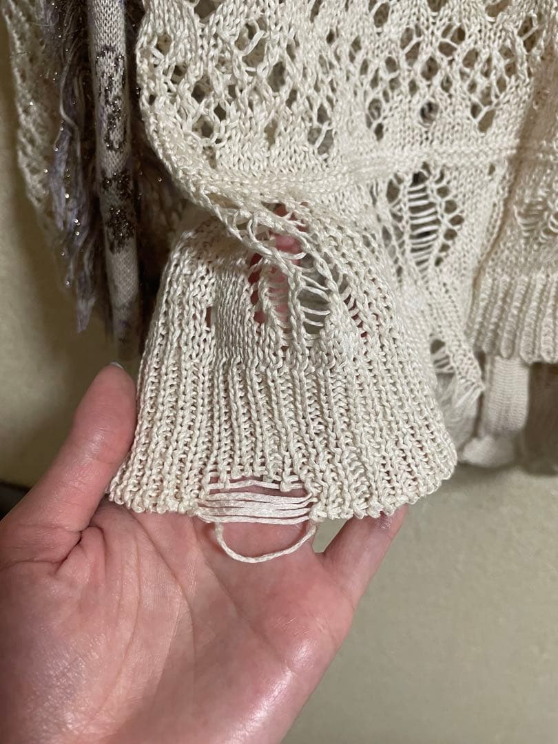 rurumu:♡ revival fringe knit cardigan